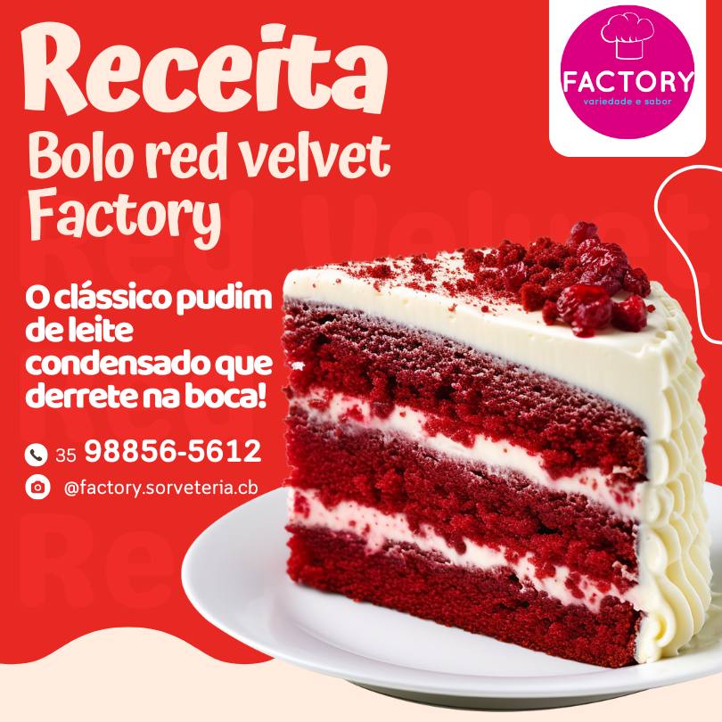 Receita Bolo Red Velvet